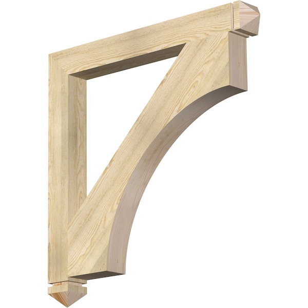 Ekena Millwork Westlake Arts & Crafts Rough Sawn Bracket, Douglas Fir, 4"W x 38"D x 38"H BKT04X38X38WTL03RDF - main